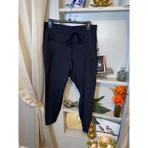NWOT $88 Spyder Active Ladies XL STYLE #SP6005 Black Drawstring Pants Pockets - Picture 3 of 12